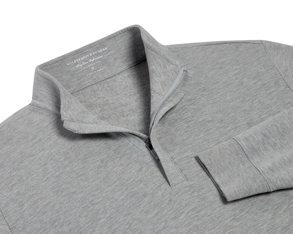 The Harper Pullover: Heathered Gray