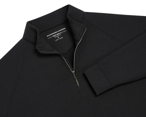 The Westland Quarter-Zip: Black