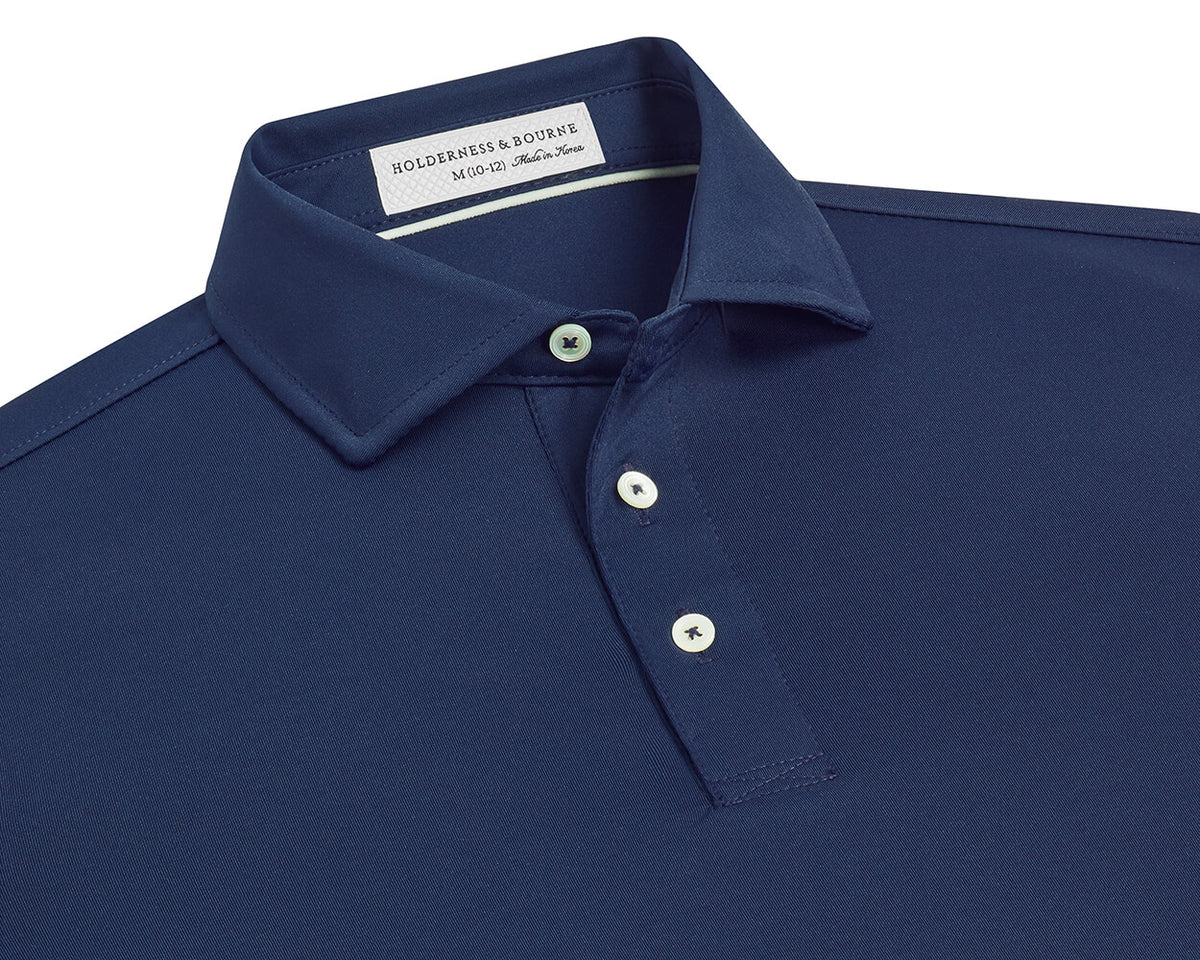 Holderness & Bourne The Anderson Boys' Navy Polo Shirt