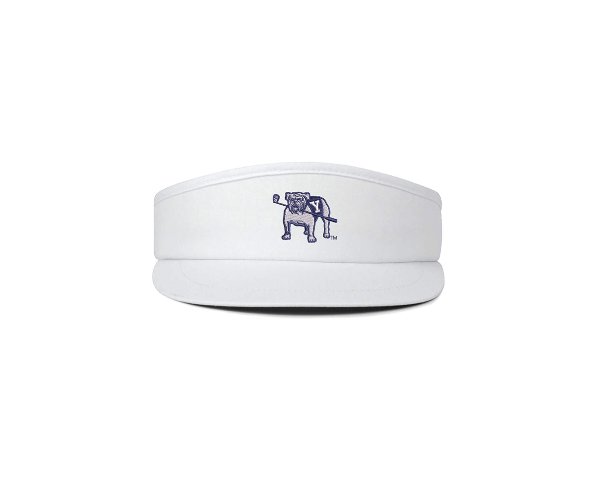 Yale Golf Course Cocktail Circuit Visor: White