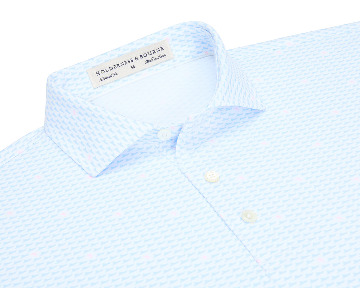 The Jarvis Shirt: White/Skye/Scotch Pink