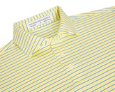 The Springer Shirt: Citron/White/Marlin Blue