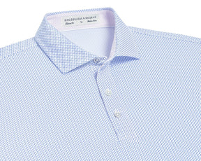 The Holt Shirt: White & Marlin Blue