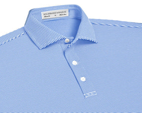 The Perkins Shirt: Marlin Blue & White