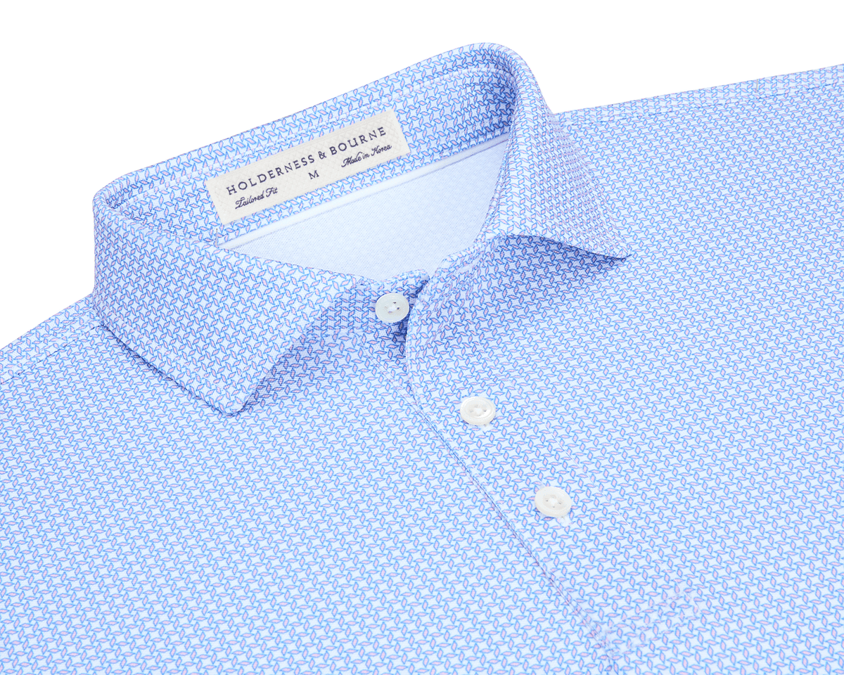 The Hawthorne Shirt: Scotch Pink & Marlin Blue