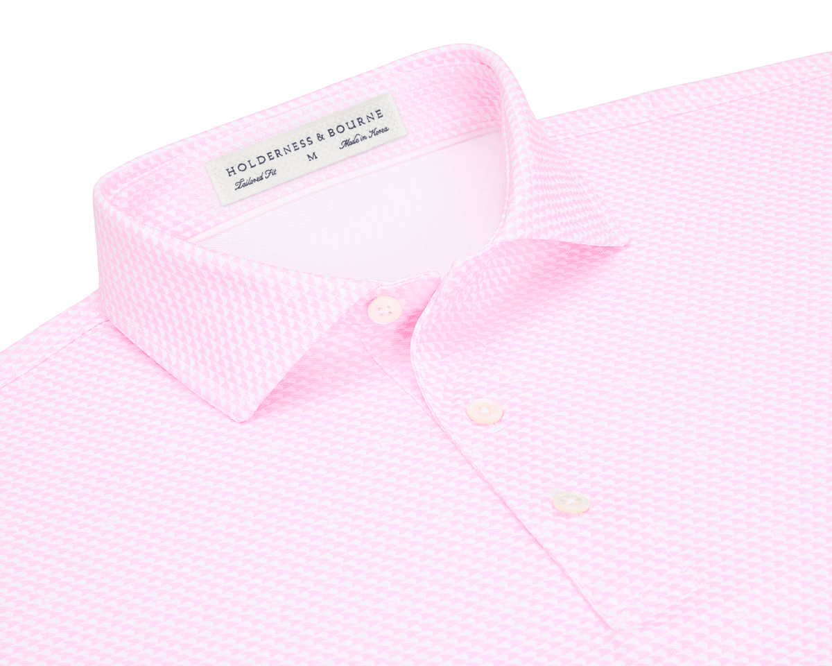 The Jacobs Shirt: White & Scotch Pink