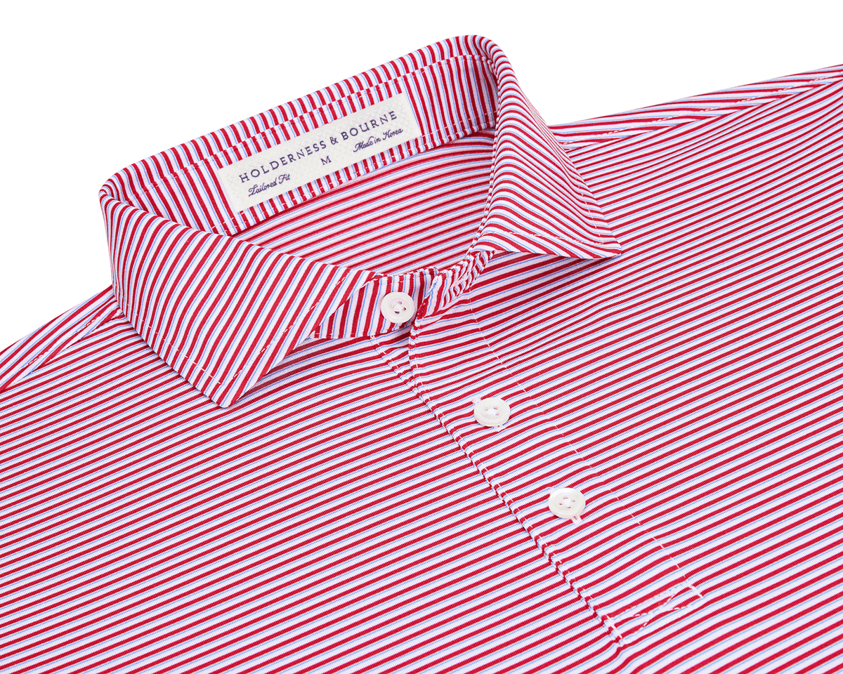 The Gresham Shirt: Liberty Red/Marlin Blue/White