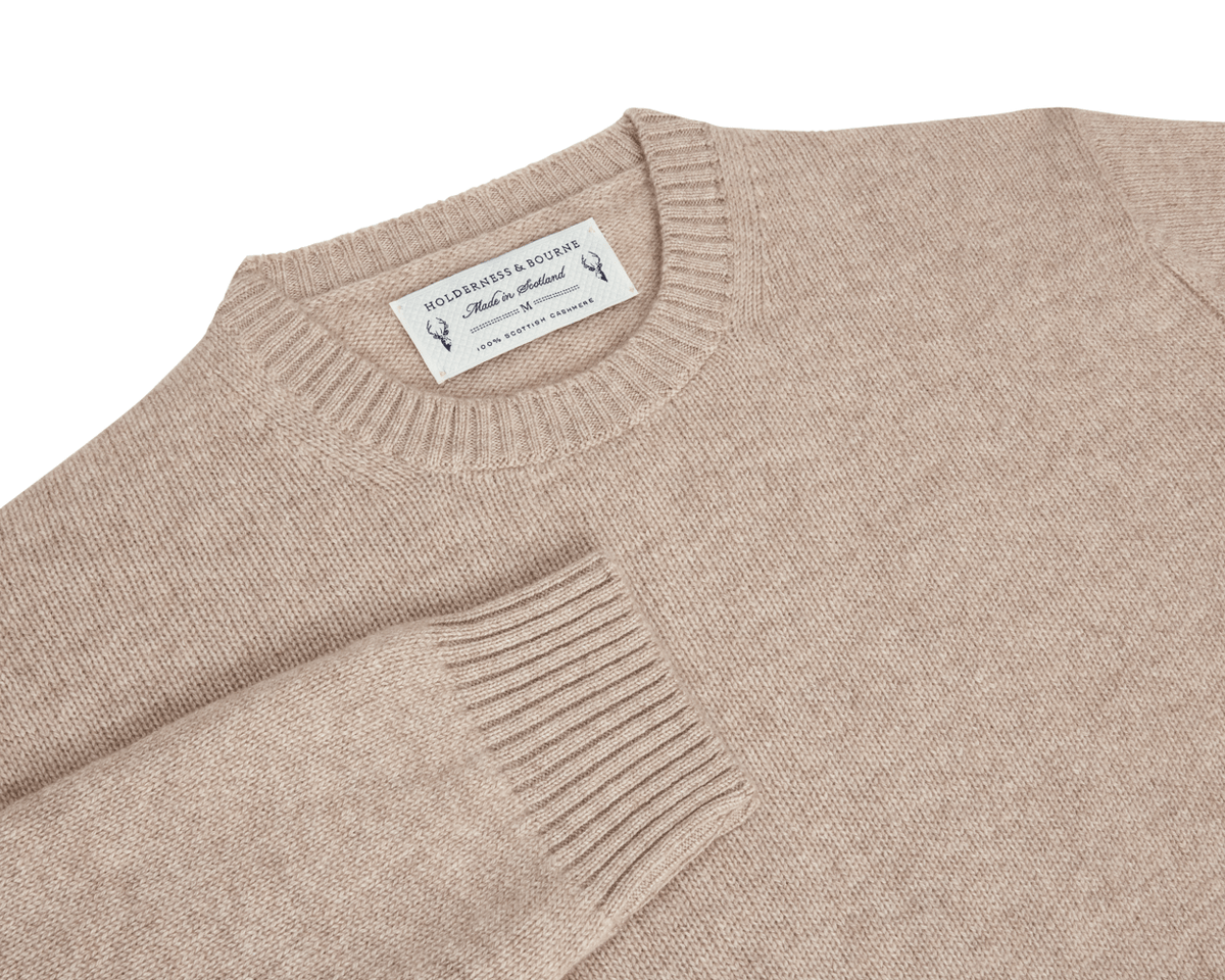 The Berwick Crewneck Sweater: Heathered Dune
