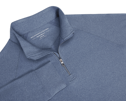 The Westland Boys Quarter-Zip: Heathered Andover