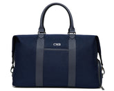 The Byers Duffel Bag: Navy Ballistic - White Embroidery