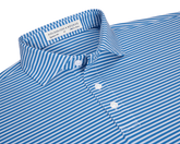 The Maxwell Shirt: Horizon Blue & White