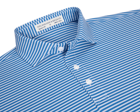 The Maxwell Shirt: Horizon Blue & White