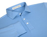 The Burke Shirt: Horizon Blue & White