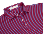 The Springer Shirt: Cabernet/White/Horizon Blue