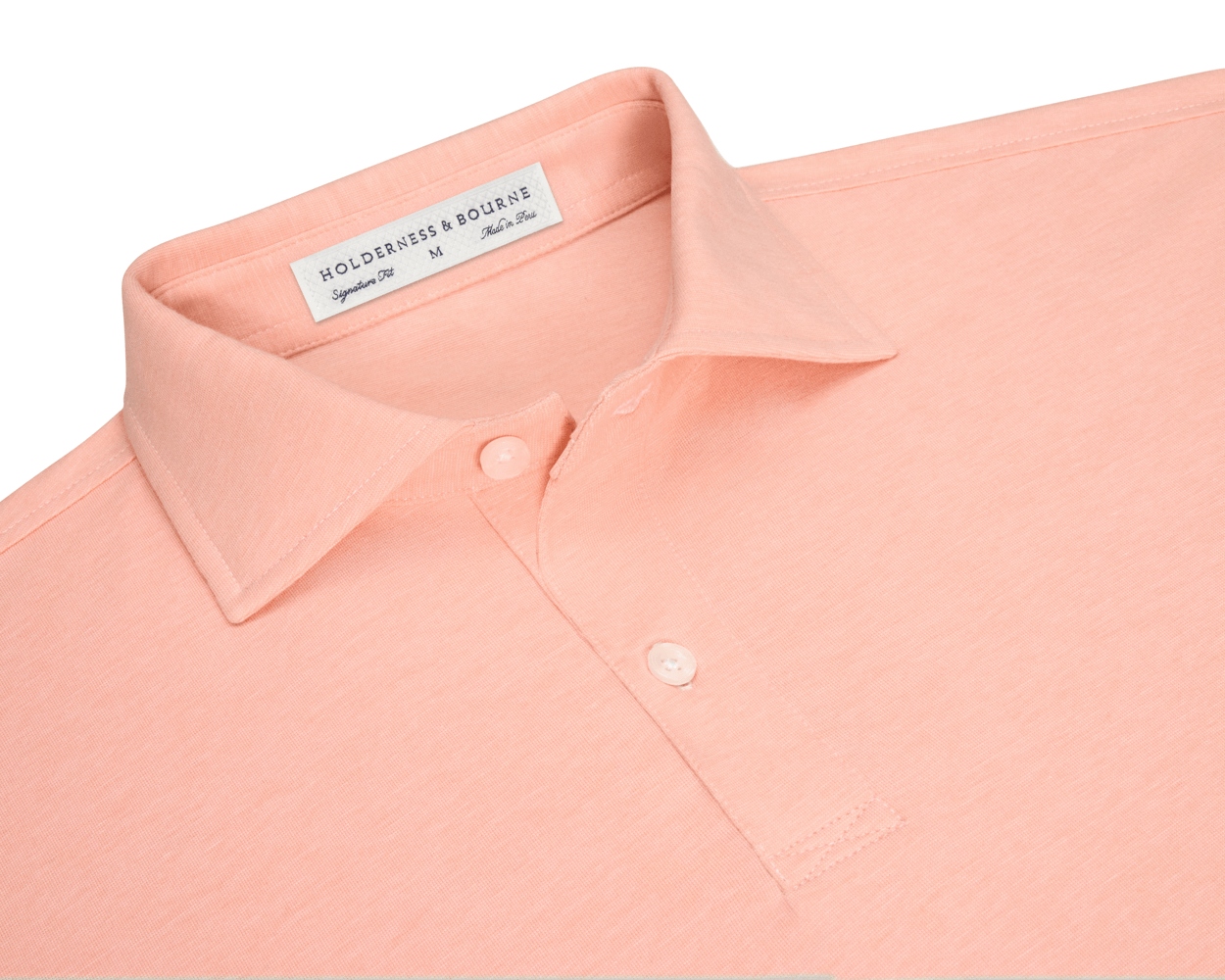 The Hatcher Shirt: Nectarine & White