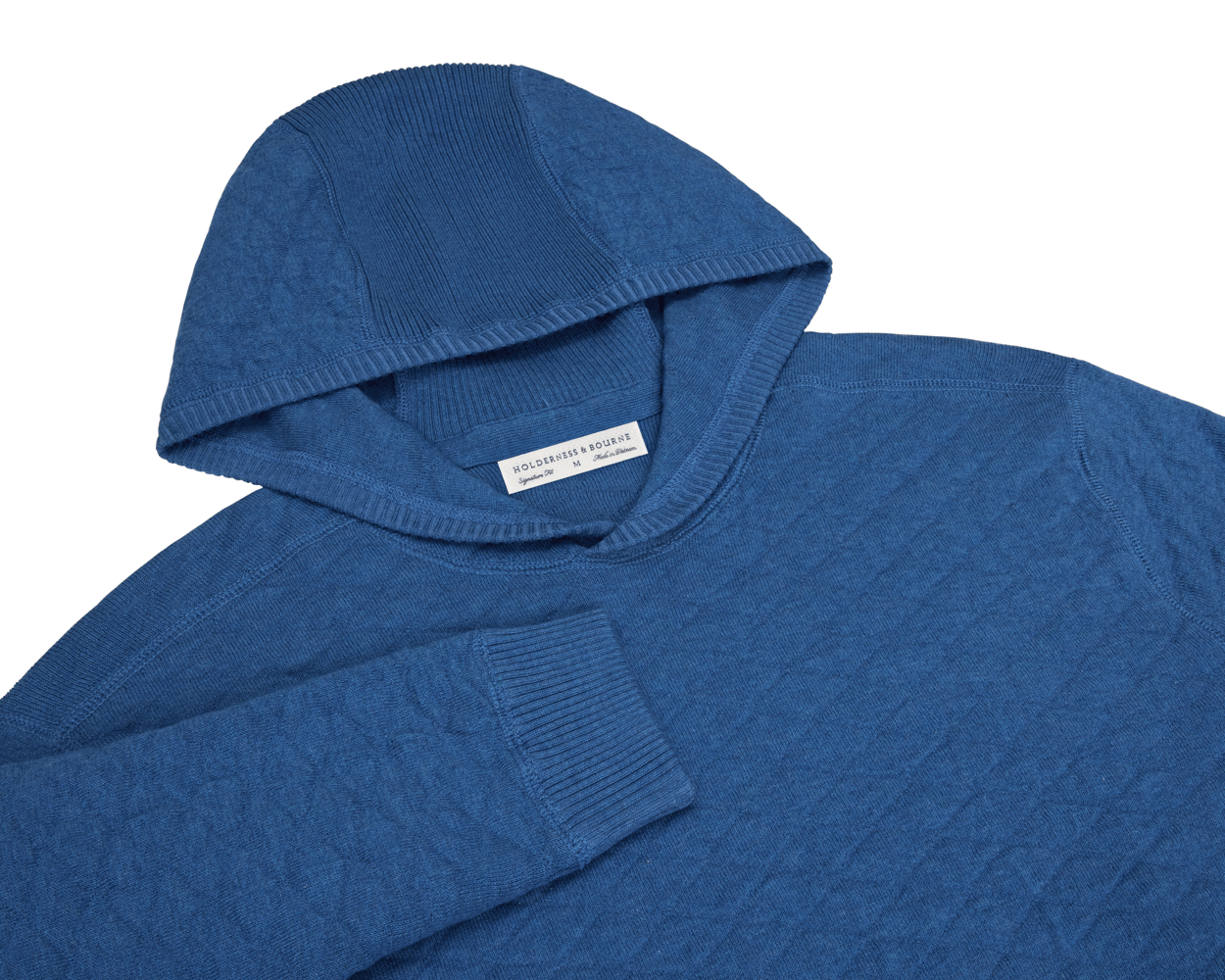 The Wallace Hoodie Sweater: Heathered Maidstone Blue