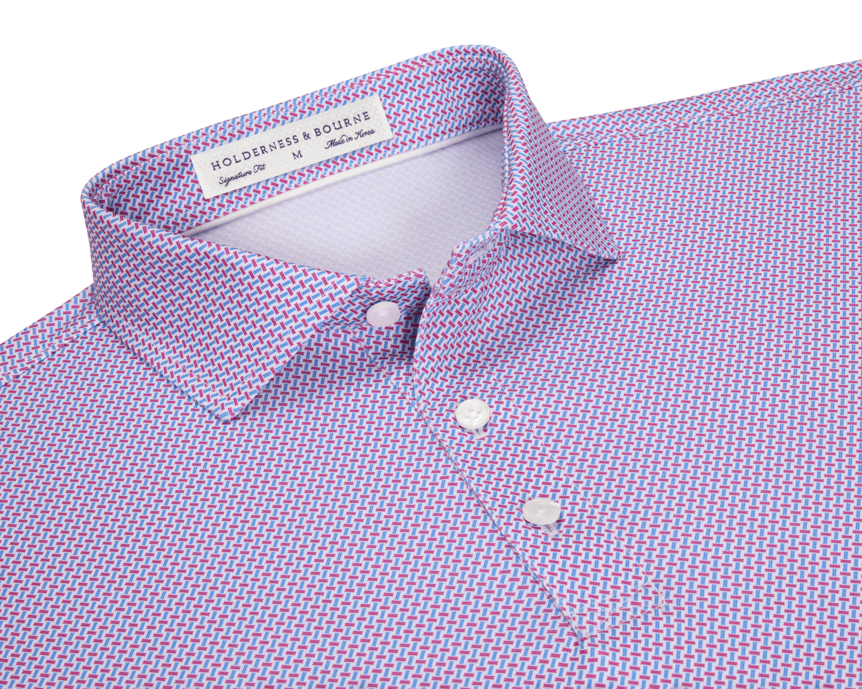 The Norman Shirt: Cabernet & Horizon Blue