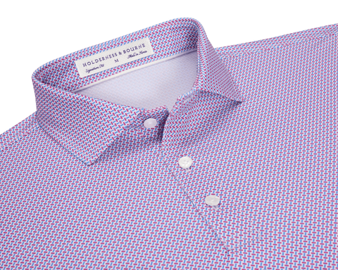 The Norman Shirt: Cabernet & Horizon Blue