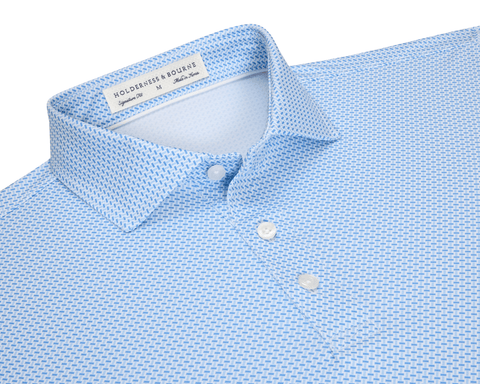 The Norman Shirt: Vista Blue & Horizon Blue