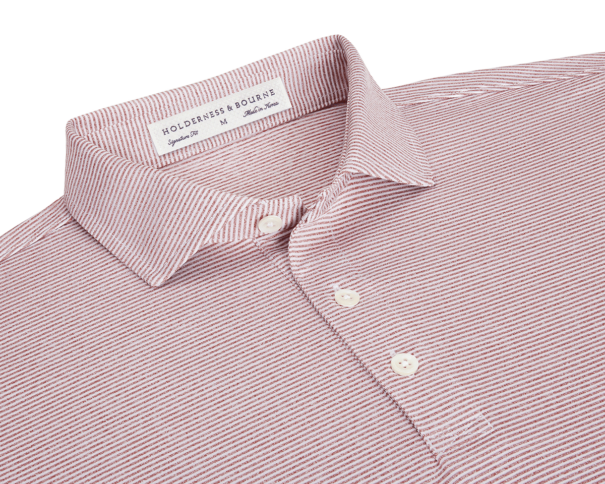 The Perkins Shirt: Heathered Exeter & White