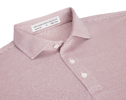 The Perkins Shirt: Heathered Exeter & White