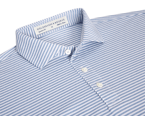 The Maxwell Shirt: Heathered Bedford & White