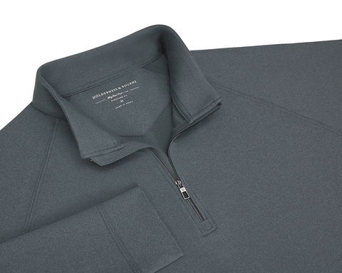 The Westland Quarter-Zip: Heathered Ivy