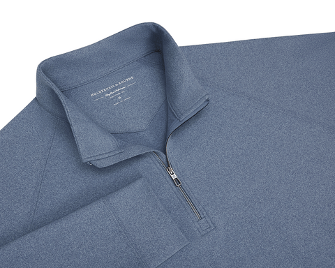 The Westland Quarter-Zip: Heathered Andover