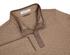 Men's Half Snap Pullover in Brown | Holderness & Bourne Men's Half Snap Pullover in Brown | Holderness & Bourne