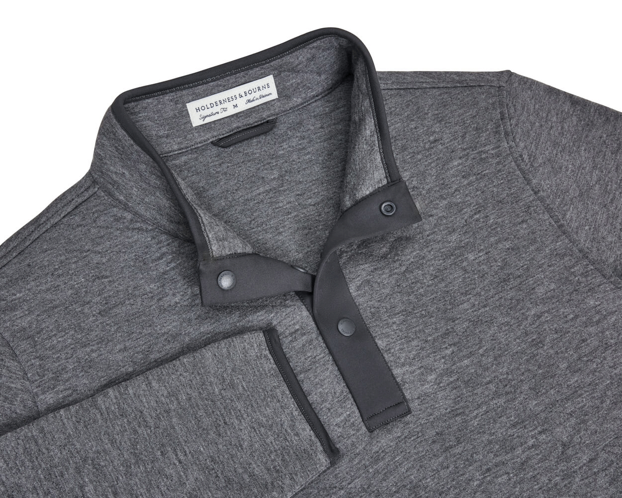 The Sullivan Quarter-Snap: Heathered Charcoal