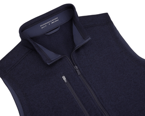 The Ashby Vest: Heathered Dark Navy