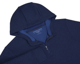 The Tilley Quarter-Zip Hoodie: Heathered Navy
