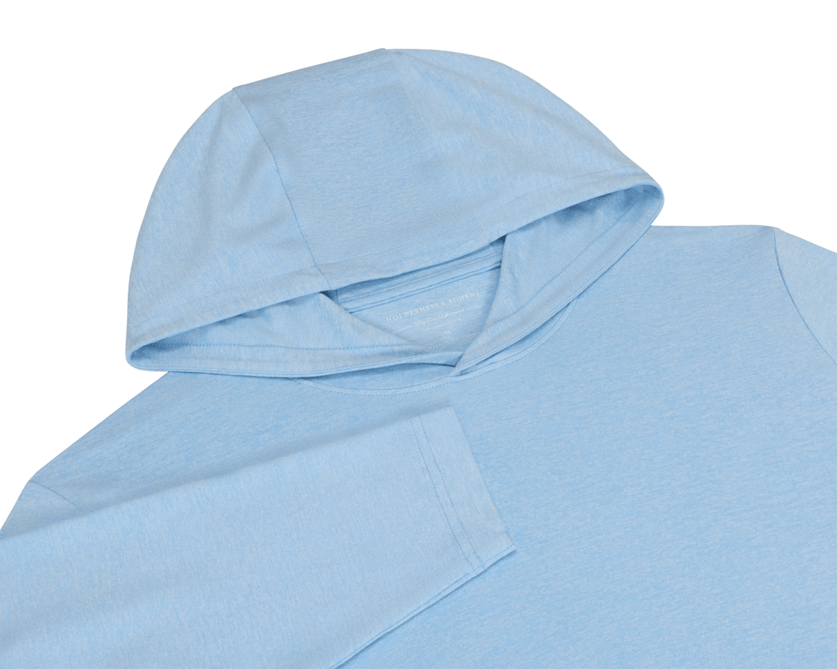 Men's Light Blue Activewear Hoodie | Holderness & Bourne