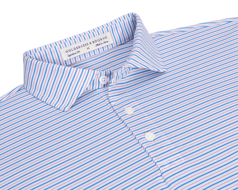The Granville Shirt: Horizon Blue & Cabernet