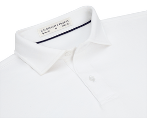 Men's White Cotton Knit Polo Shirt | Holderness & Bourne White / XL Men's White Cotton Knit Polo Shirt | Holderness & Bourne White / XL