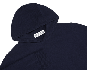 The Logan Hoodie Sweater: Heathered Navy