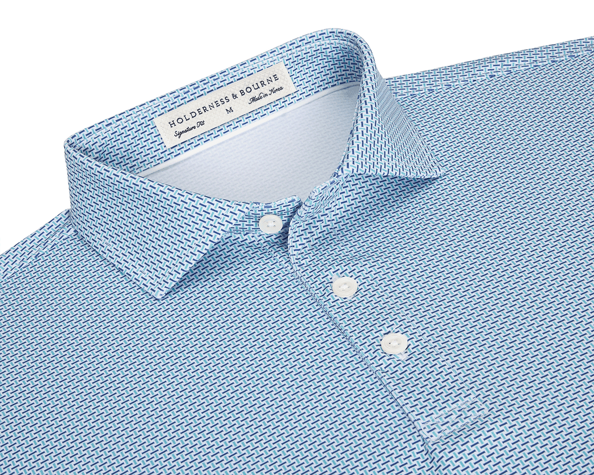 The Davis Shirt: Harbor & Maidstone Blue