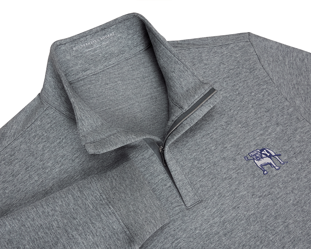 Yale Golf Course Harper Quarter-Zip: Heathered Gray