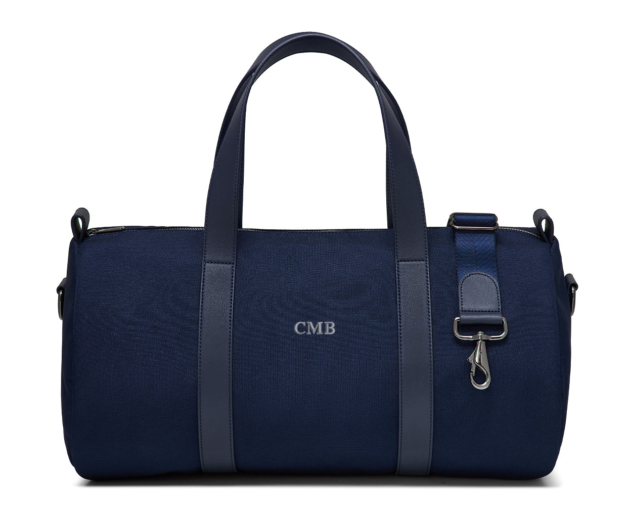 The Marston Banker Bag: Navy Ballistic - Slate Blue Embroidery