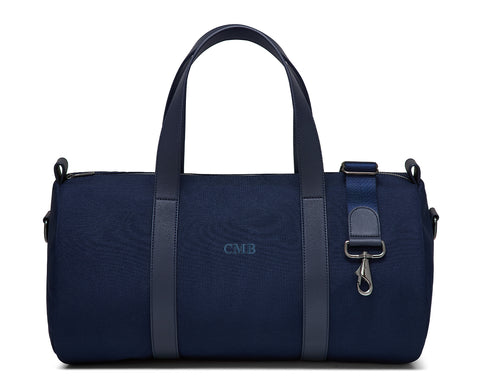The Marston Banker Bag: Navy Ballistic - Navy Embroidery