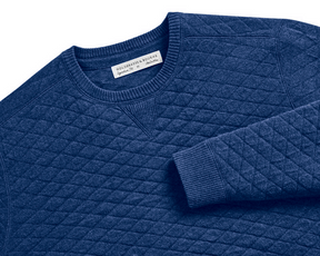 Holderness & Bourne Mens Blue Crewneck Sweater