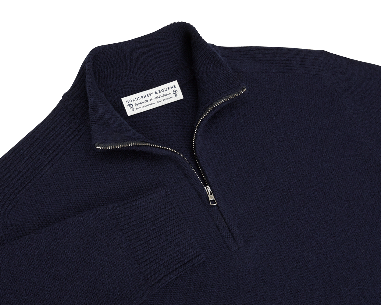 Holderness & Bourne Men’s Navy Quarter Zip Sweater
