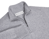Holderness & Bourne Men’s Gray Quarter Zip Sweater