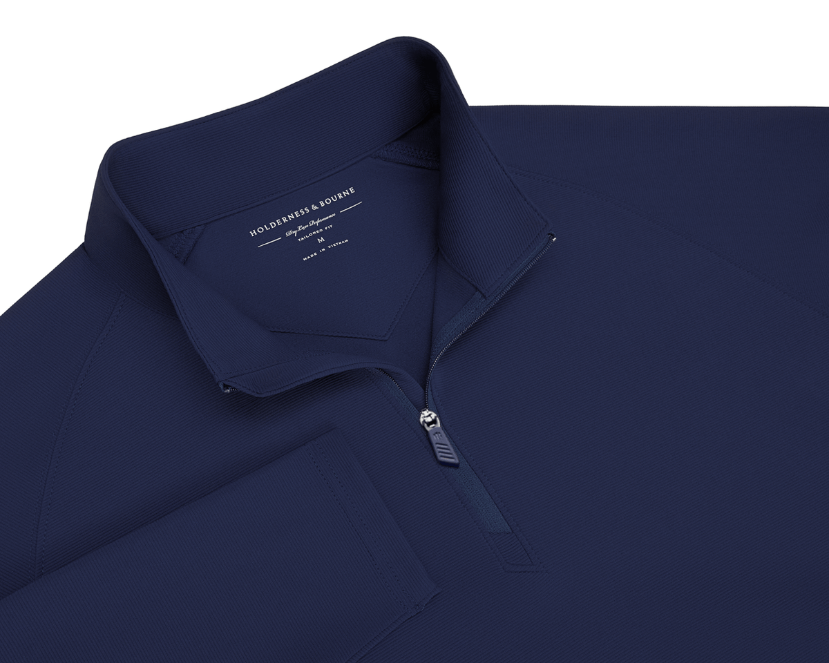 The Stuart Quarter-Zip: Navy