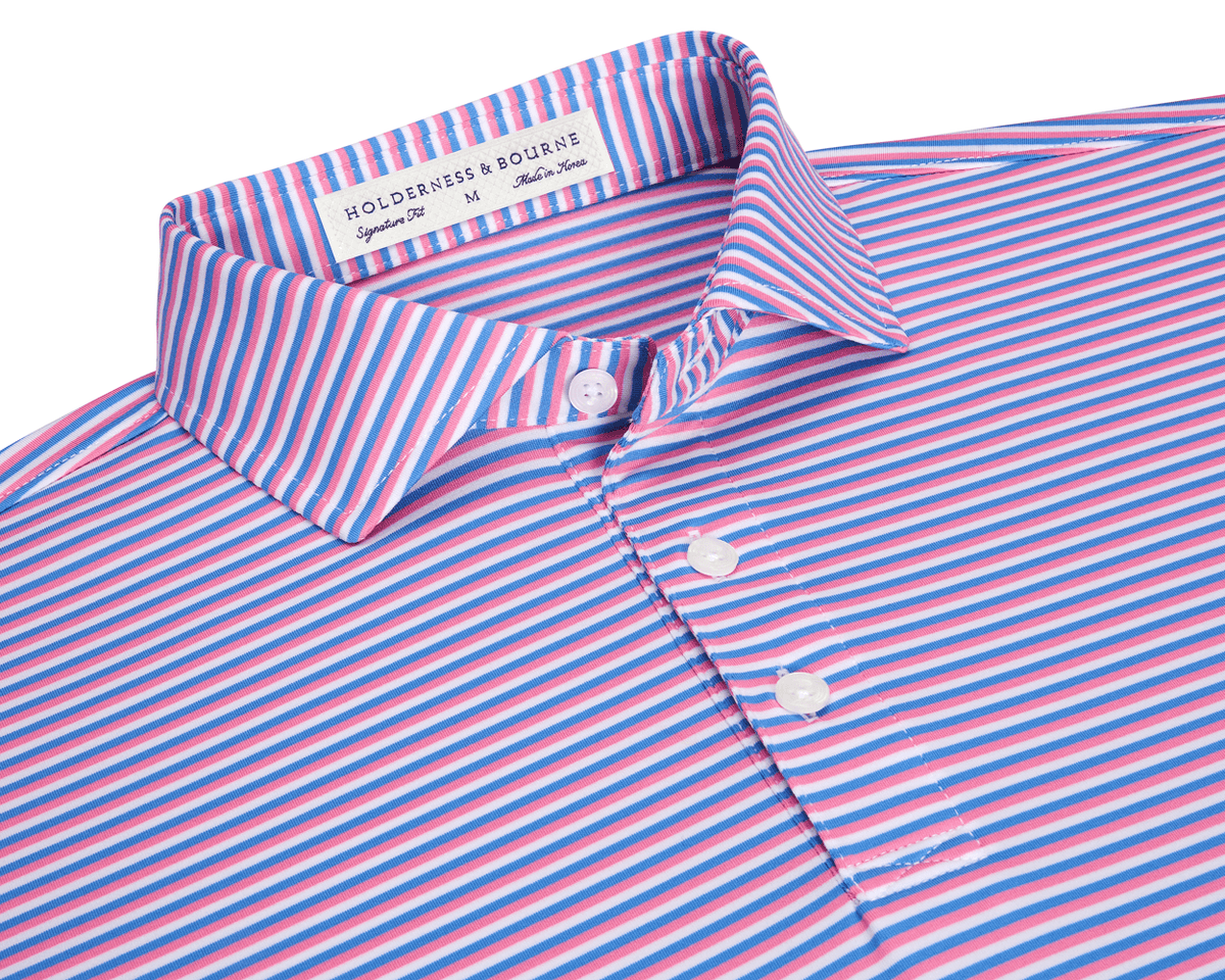 The Fleming Shirt: Horizon Blue/Belmont/White