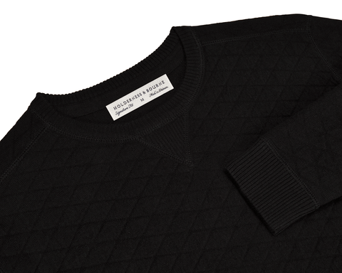 The Ward Crewneck Sweater: Black