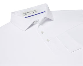 polo dress shirts white White Long Sleeve Polo Shirt : White - Men's - Size XL