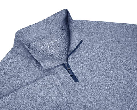 The Darrow Quarter-Zip: Heathered Andover