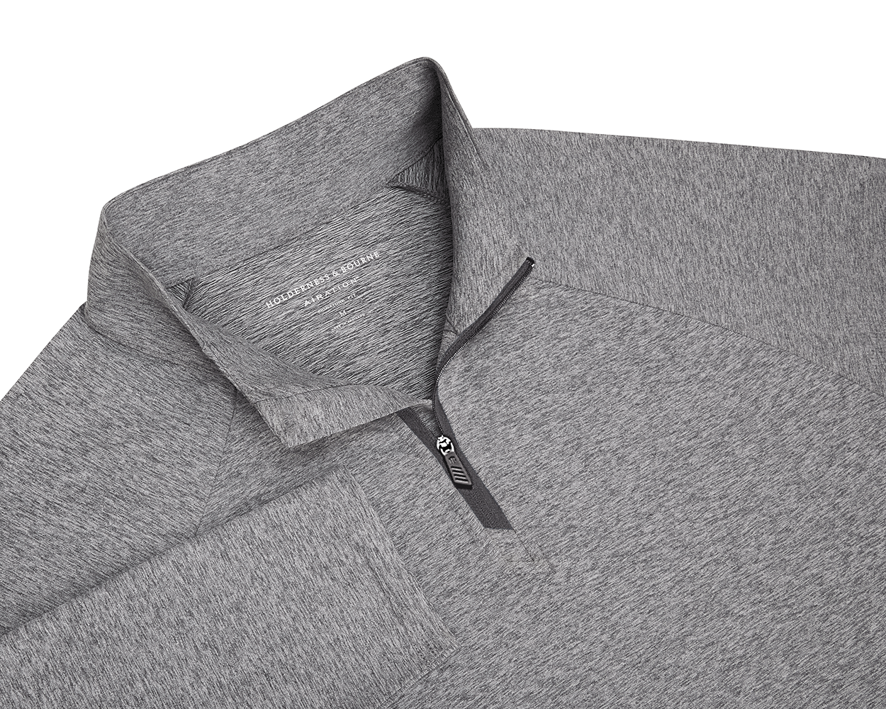 The Darrow Quarter-Zip: Heathered Charcoal