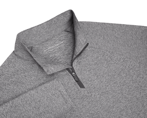 The Darrow Quarter-Zip: Heathered Charcoal